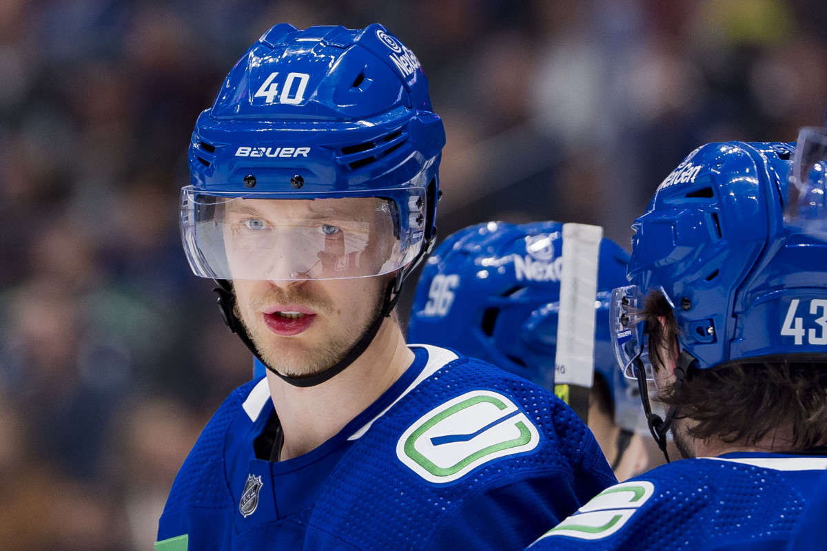 Canucks place star F Pettersson on retroactive IR, recall G Silovs